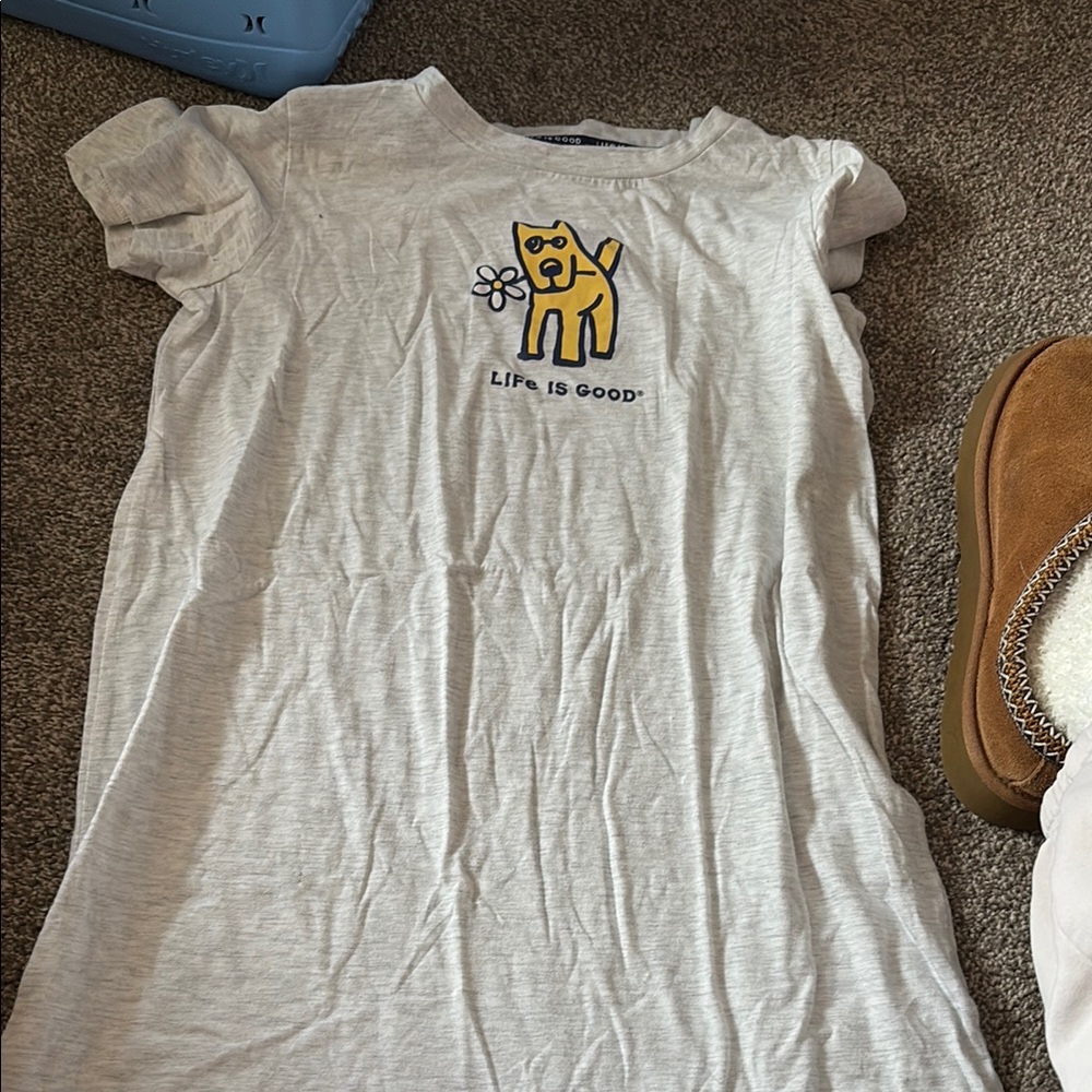 Life is Good Kids' Grey T-Shirt